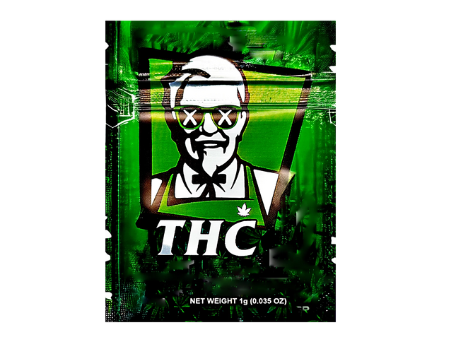 100 Pack 1g Unique Mylar Bags – Abstract Graphic