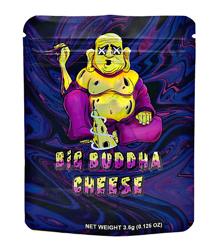 50 Pack 3.5g Mylar Bags – Buddha Graphic