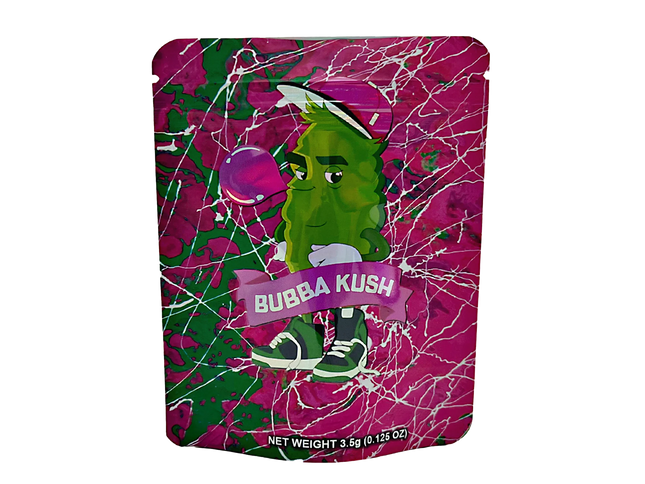 50 Pack 3.5g Mylar Bags – Classic Character Graphic
