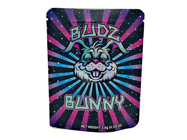 50 Pack 3.5g Mylar Bags – Bunny Character Graphic