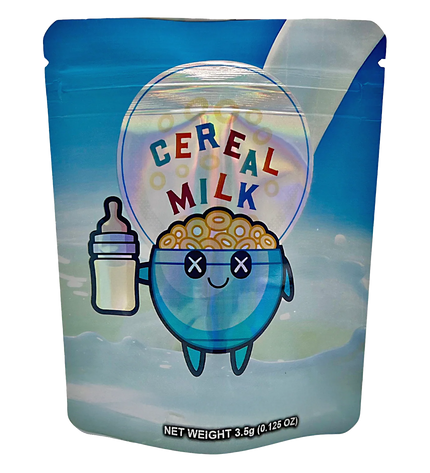 50 Pack 3.5g Mylar Bags – Cereal Graphic