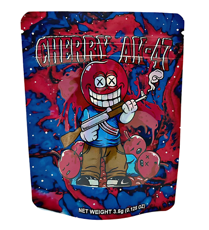 50 Pack 3.5g Mylar Bags – Cherry Graphic