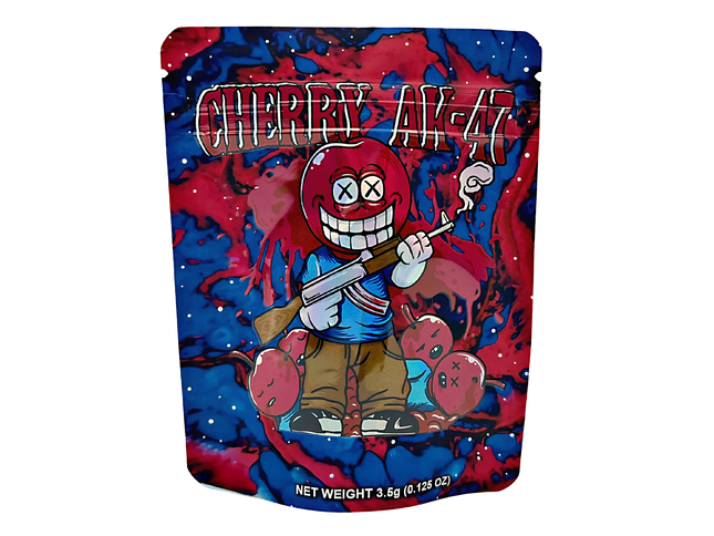 50 Pack 3.5g Mylar Bags – Cherry Graphic