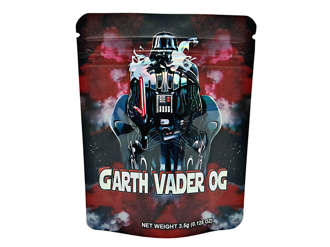 50 Pack 3.5g Mylar Bags – Darth Vader Character Graphic