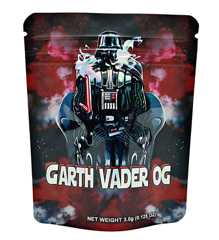 50 Pack 3.5g Mylar Bags – Darth Vader Character Graphic