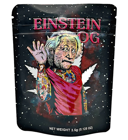 50 Pack 3.5g Mylar Bags – Einstein Graphic