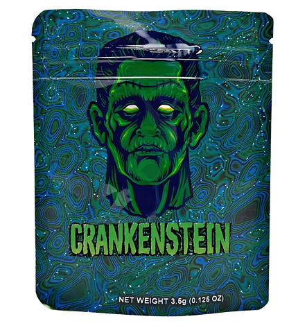 50 Pack 3.5g Mylar Bags – Monster Character Graphic