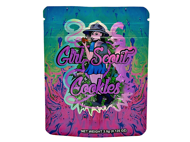 50 Pack 3.5g Mylar Bags – Girl Character Graphic