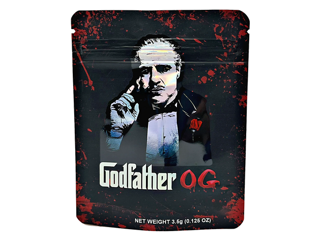 50 Pack 3.5g Mylar Bags – Classic Character Graphic