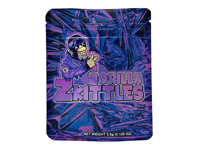 50 Pack 3.5g Mylar Bags – Gorilla Graphic