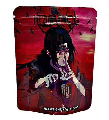 50 Pack 3.5g Mylar Bags – Anime Character Graphic