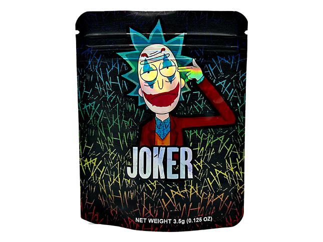 50 Pack 3.5g Mylar Bags – Joker Graphic