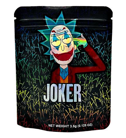 50 Pack 3.5g Mylar Bags – Joker Graphic