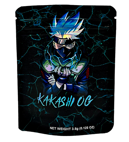 50 Pack 3.5g Mylar Bags – Anime Character Graphic