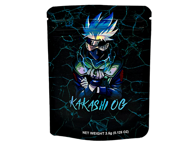 50 Pack 3.5g Mylar Bags – Anime Character Graphic