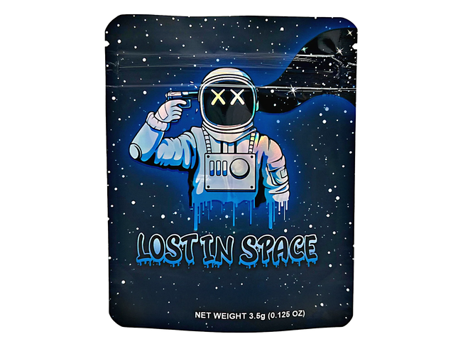 50 Pack 3.5g Mylar Bags – Lost in Space Graphic