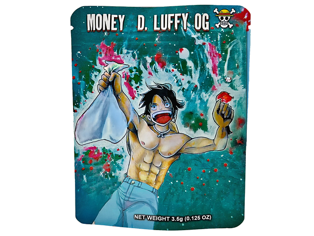 50 Pack 3.5g Mylar Bags – Monkey Character Graphic