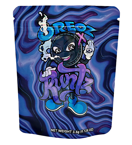 50 Pack 3.5g Mylar Bags – Cookie Graphic