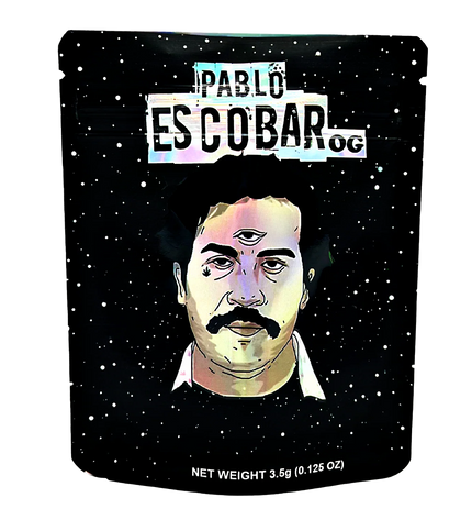 50 Pack 3.5g Mylar Bags – Pablo Character Graphic