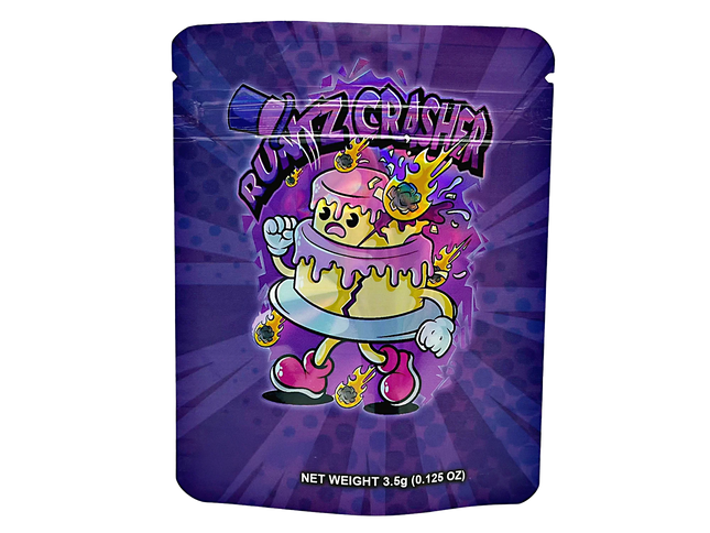 50 Pack 3.5g Mylar Bags – Crasher Graphic