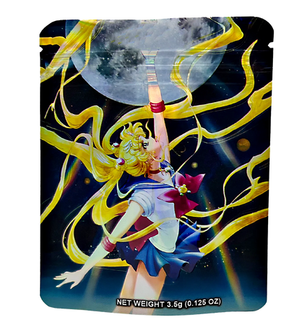 50 Pack 3.5g Mylar Bags – Anime Cheerleader Graphic