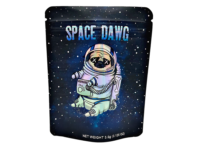 50 Pack 3.5g Mylar Bags – Space Graphic