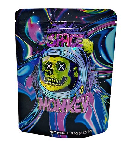 50 Pack 3.5g Mylar Bags – Space Monkey Graphic