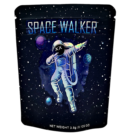 50 Pack 3.5g Mylar Bags – Space Walker Graphic