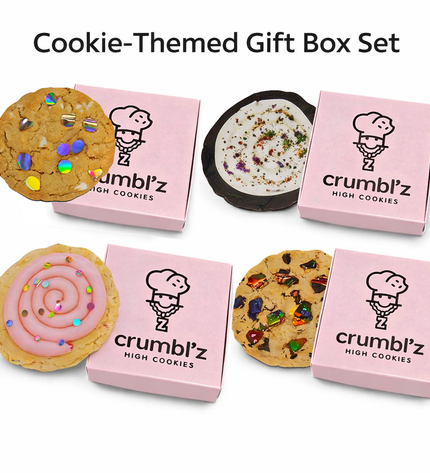 12-Pack Cookie-Themed Gift Box Set – Chocolate Sprinkles Design
