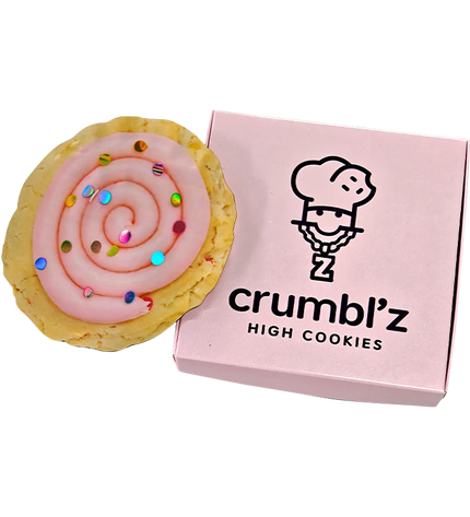 12-Pack Cookie-Themed Gift Box Set – Rainbow Swirl Design