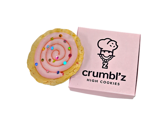 12-Pack Cookie-Themed Gift Box Set – Rainbow Swirl Design