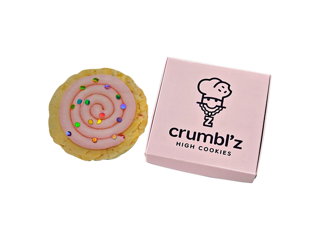 12-Pack Cookie-Themed Gift Box Set – Rainbow Swirl Design