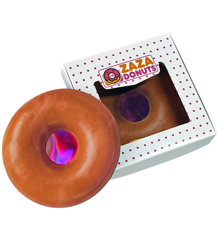 12-Pack Donut-Themed Gift Box Set – Glazed Donut Design