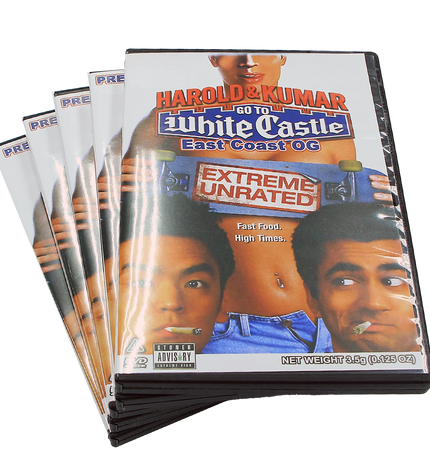 5-Pack 3.5g DVD Case & Mylar Bag Combo – Castle-Inspired Design