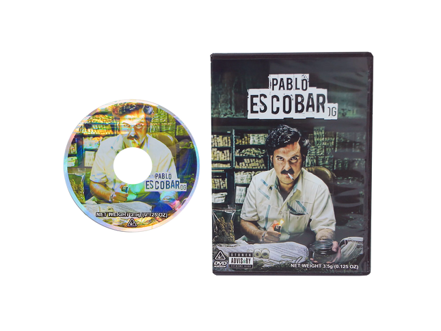 5-Pack 3.5g DVD Case & Mylar Bag Combo – Vintage Portrait Design
