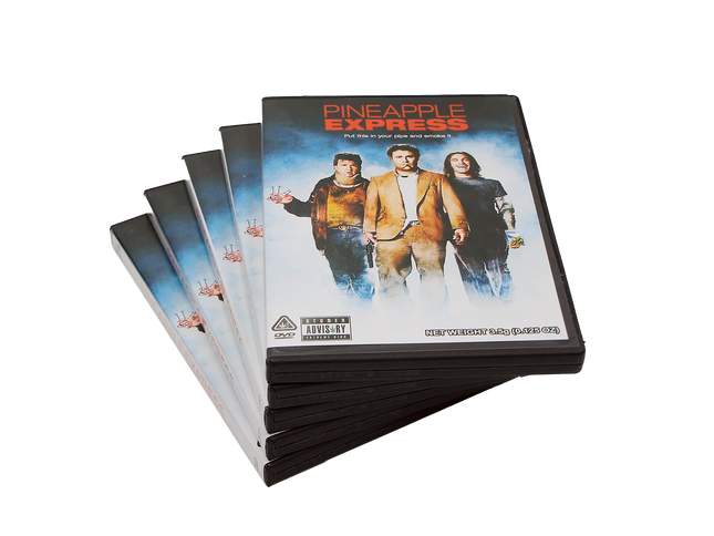 5-Pack 3.5g DVD Case & Mylar Bag Combo – Pineapple Design