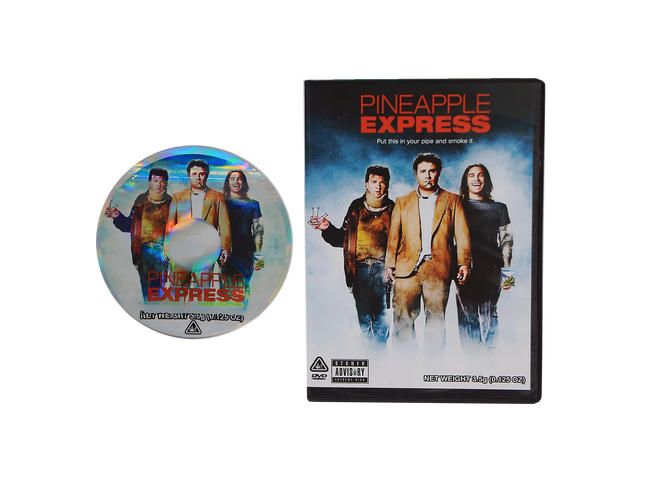 5-Pack 3.5g DVD Case & Mylar Bag Combo – Pineapple Design