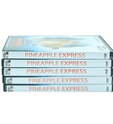 5-Pack 3.5g DVD Case & Mylar Bag Combo – Pineapple Design