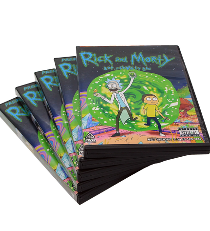 5-Pack 3.5g DVD Case & Mylar Bag Combo – Cartoon Space Design