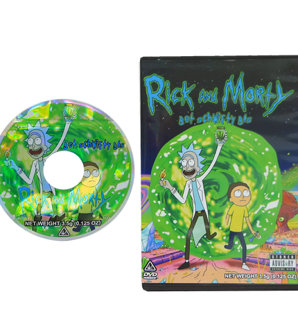 5-Pack 3.5g DVD Case & Mylar Bag Combo – Cartoon Space Design