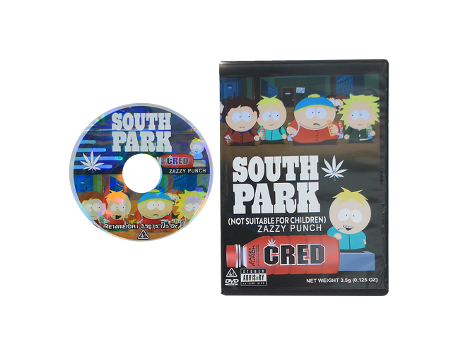 5-Pack 3.5g DVD Case & Mylar Bag Combo – Cartoon Town Design