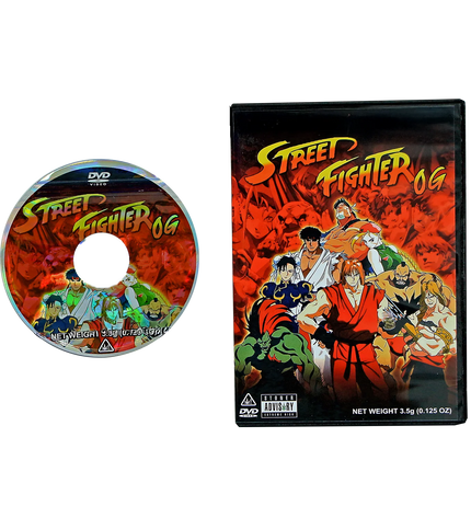 5-Pack 3.5g DVD Case & Mylar Bag Combo – Fighting Game-Inspired Design