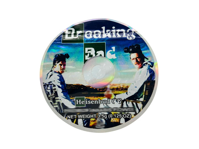 50 Pack 3.5g DVD Shaped Mylar Bags – TV Drama Graphic