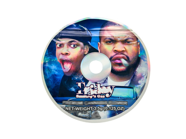 50 Pack 3.5g DVD Shaped Mylar Bags – Comedy Graphic