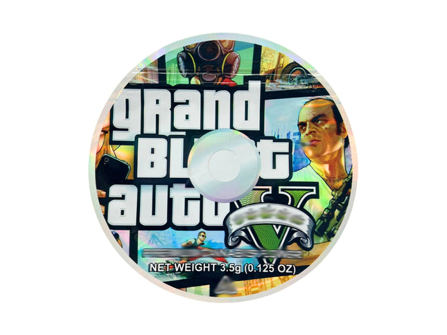 50 Pack 3.5g DVD Shaped Mylar Bags – City Adventure Graphic