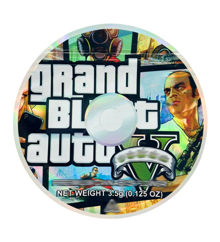 50 Pack 3.5g DVD Shaped Mylar Bags – City Adventure Graphic