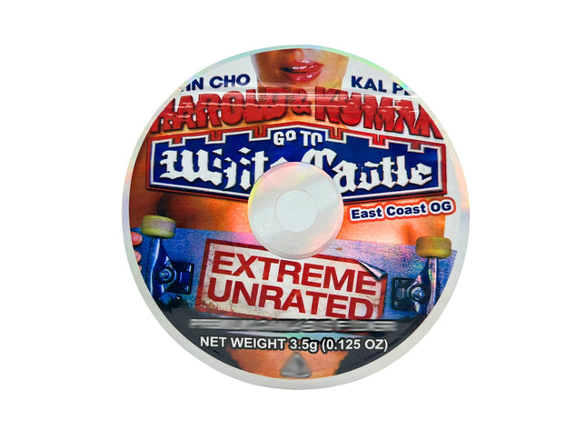 50 Pack 3.5g DVD Shaped Mylar Bags – Castle Graphic