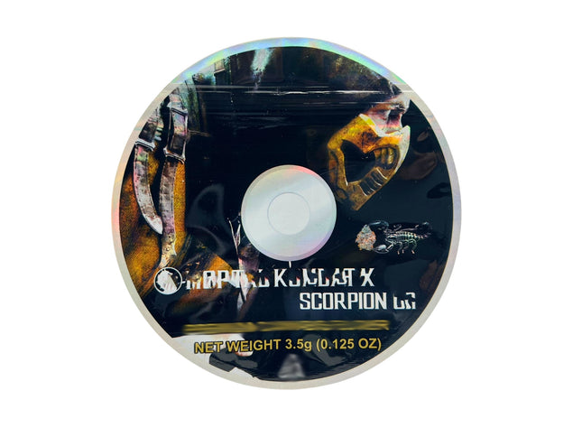 50 Pack 3.5g DVD Shaped Mylar Bags – Fighting Game Character Graphic