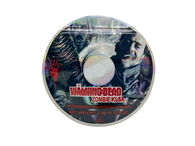 50 Pack 3.5g DVD Shaped Mylar Bags – Zombie Graphic