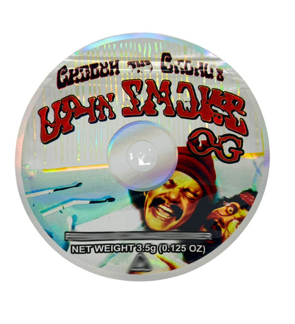 50 Pack 3.5g DVD Shaped Mylar Bags – Comedy Duo Graphic